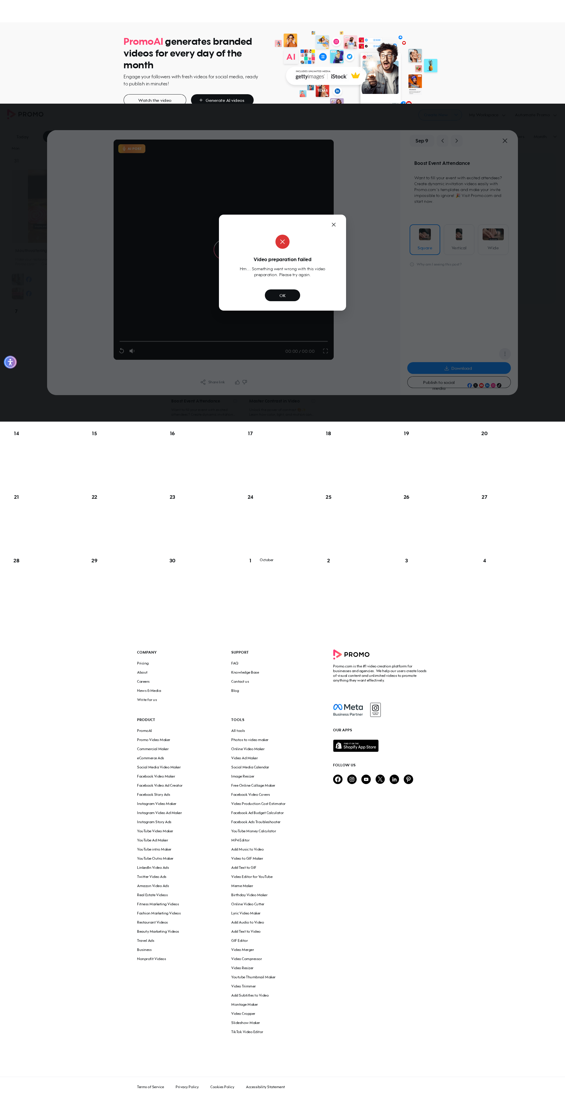 Test failure screenshot